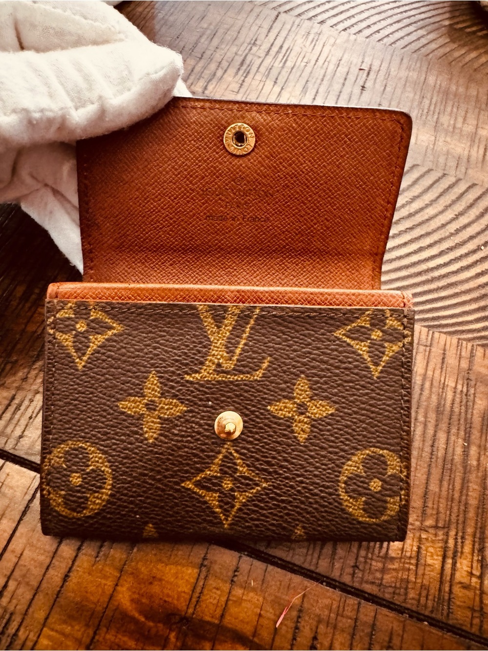 Louis Vuitton Monogram Porte Monnaie Plat Coin Purse Wallet vintage - Picture 8 of 17